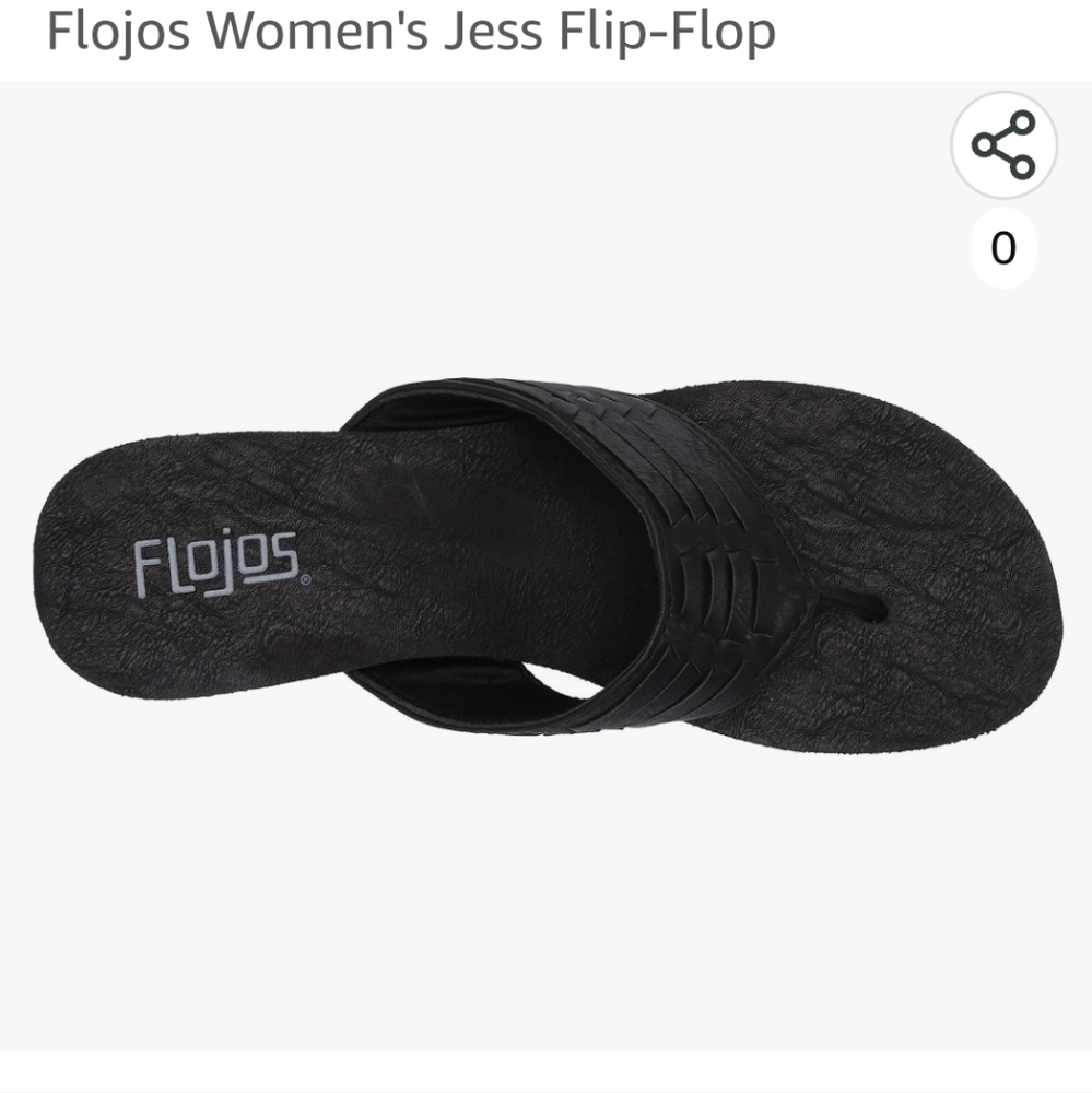 Brand new Flojos Flip flop black size 9